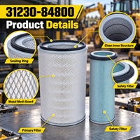 Filter Udara Mesin Mitsubishi 31230-84800 untuk Sistem Filtrasi Asupan Udara Mesin Diesel Alat Berat