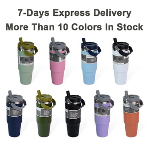 Gobelets <span class=keywords><strong>de</strong></span> voyage isothermes en acier inoxydable à double paroi, 20 oz et 30 oz, avec logo OEM, étanches, sans BPA, avec couvercle, poignée et <span class=keywords><strong>paille</strong></span>, pour café et <span class=keywords><strong>vin</strong></span> - Product Image 5
