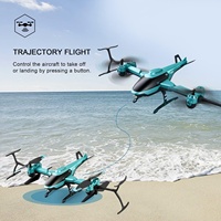 Aereo RC Pieghevole 4DRC V10 con Telecamera FPV WiFi, Video in Tempo Reale, Atterraggio con Un Tasto, Flip 3D, Drone Telecomandato per Principianti