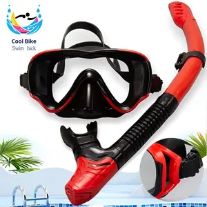 Swim Bick Vollständig Trockenes Silikon-Schnorchelset mit Taucherbrille Modell 2529B+188 49cm Länge für Erwachsenen-Tauchen - Product Image 2