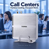 Nouvel ordinateur de bureau sans ventilateur Intel Core I5-4200U DDR4 6 USB VGA pour centres d'appels en gros