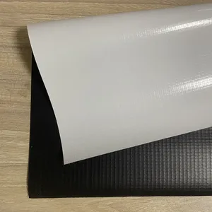 Cường độ cao 300gsm 440gsm đen trắng backlit frontlit PVC Flex biểu ngữ cuộn cho in ấn