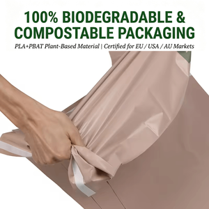 Bolsas de Poliéster Biodegradables con Logotipo Personalizado, Bolsas de Envío de Poliéster Autoadhesivas Impermeables Perladas para Envío de Ropa - Product Image 1
