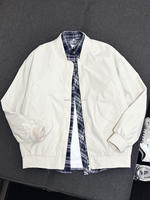 Veste d'uniforme de baseball personnalisée de style européen et américain pour hommes et femmes toile de haute qualité avec fermeture éclair décontractée col montant logo à l'avant