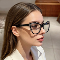 Jinhong Grande Vente Lunettes de vue haut de gamme à monture en acétate, échantillons en stock, lot mixte pour hommes et femmes, vente en gros de lunettes de myopie en stock