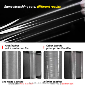 Độ nét cao trong suốt 8.5mil kỵ nước sơn xe bảo vệ màng chống trầy xước với bao bì Vinyl - Product Image 4