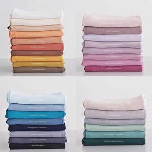 Sharut Hot 86 Colors卸売カスタムHijabスカーフ女性無地ソフトロングショールジョーゼットヘッドスカーフシフォンHijabスカーフ - Product Image 5
