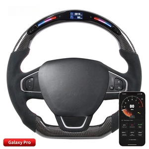 Volante Deportivo de Fibra de Carbono Real con Control LED, Popular en el Mercado, para <span class=keywords><strong>Renault</strong></span> Megane 4, Koleos 2, Clio 4, <span class=keywords><strong>Kadjar</strong></span> - Product Image 3