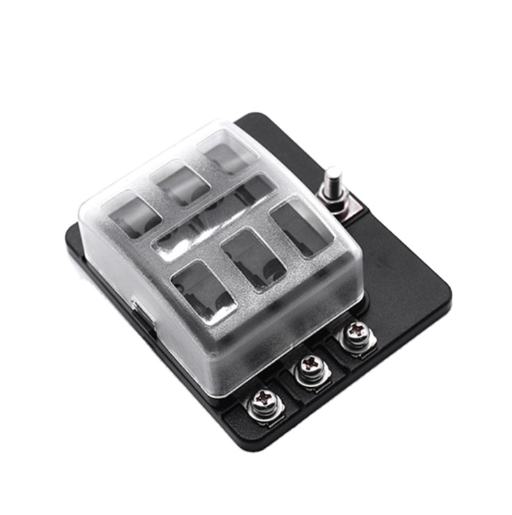 6 8 10 12 позиций крышка ПК винтовая гайка Концевая цепь автомобильный блок предохранителей держатель с красным светодиодным индикатором