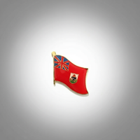 GREPAS GIFTS Épinglette drapeau de la Bermuda de 1 pouce, épinglette patriotique mondiale pour chapeau