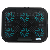 Nouvel accessoire d'ordinateur 6 ventilateurs support de refroidissement pour ordinateur portable refroidisseur d'ordinateur portable Super Slim