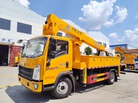 18-21m Dizel Otomatik İzoleli Bomlu Havadan Çalışma Platformu Yüksek Gerilim Bakım Aracı Isuzu Kepçeli Platform