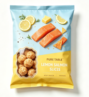Sachet à trois soudures latérales et à soudure dorsale, personnalisable, écologique, de qualité alimentaire, thermoscellable, avec options de taille et de matériaux variés pour la personnalisation