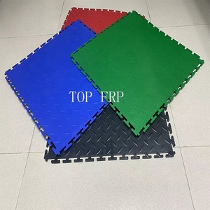 Anti-Slip PVC Interlocking Garage Floor Tiles Removable Vinyl Flooring <b>Mats</b> for Warehouses Garages with Graphic Design Solution - Product Image 4