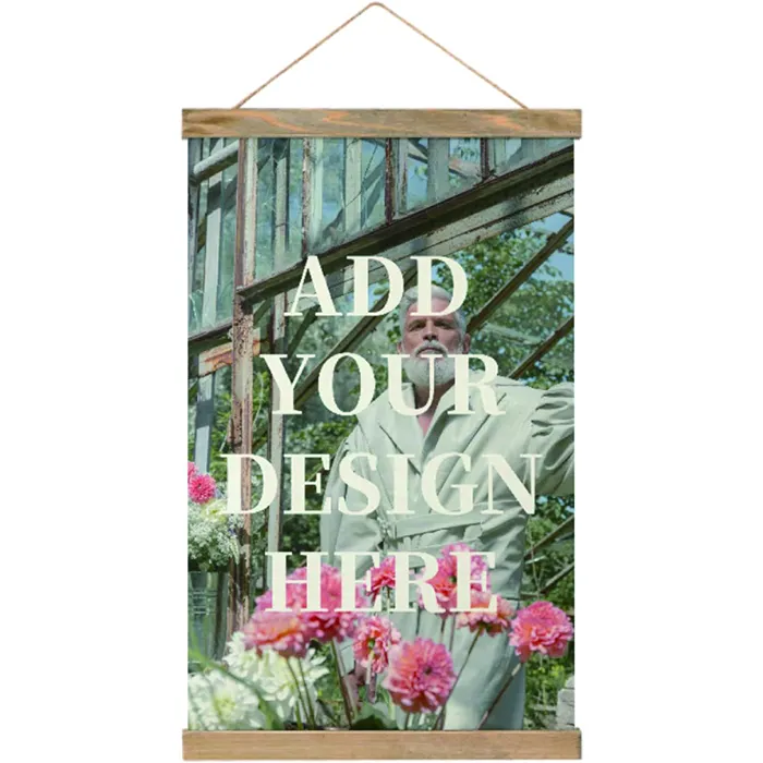 2023 New Product Promotion Custom Hanging Poster Personalized Wall Art Design Custom Hanging Scroll for Living Room Bedroom Shop