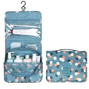 Wholesale New Design Hanging Large Storage Bag Foldable Portable Hook Organizer Bag Travel Cosmetic Makeup Toiletry Bag