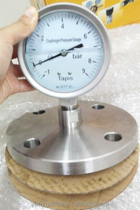 เกจวัดแรงดันแบบไดอะแฟรมแบนสแตนเลสเกรดสุขภัณฑ์สำหรับหม้อไอน้ำและกระบวนการอุตสาหกรรมอาหารและยา - Product Image 6