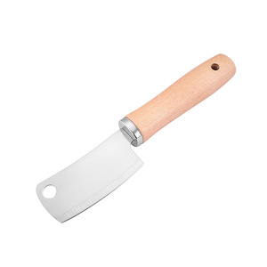 Fruit Knife 3.9 In Polished Straight Edge Blade Wooden Handle Multi Purpose Kitchen Tool - Product Image 1
