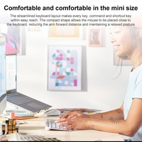 Keyboard Nirkabel Ultra-Tipis MX Keys Mini dengan Lampu Latar Pintar Optik untuk 3 Perangkat Dropshipping Keyboard Kantor