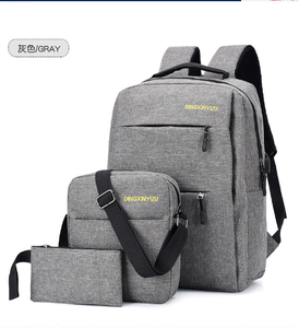 Bolsa impermeable para Notebook, bolsa <span class=keywords><strong>de</strong></span> poliéster personalizada para viaje, mochila para ordenador portátil escolar con Usb, venta al por mayor - Product Image 2