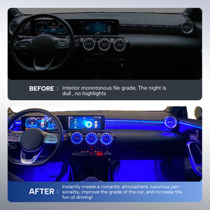 La última luz ambiental automática para Mercedes GLA/<span class=keywords><strong>B</strong></span> Class atmósfera Luz de marcha Modificación de luz de puerta para vehículos - Product Image 2