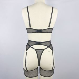 Nouvelle lingerie sexy pour femmes matures, très vendue, avec nœud, dentelle ajourée en nylon, tissu fin, soutiens-gorge, nuisettes et sous-vêtements - Product Image 4