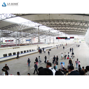 आधुनिक सुरक्षित और विश्वसनीय बोल्ट कनेक्शन एंटी-जंग स्टील स्पेस फ्रेम संरचना ट्रेन स्टेशन हाई-स्पीड रेलवे स्टेशन - Product Image 4