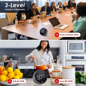 教室料理フィットネスベーキング勉強LEDディスプレイビジュアルタイマー磁気大音量デジタルキッチン調理カウントダウンタイマー - Product Image 5
