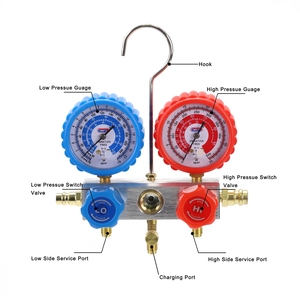 A60 पीतल HVAC A/C <span class=keywords><strong>R134</strong></span> R410A मैनिफोल्ड गेज सेट - Product Image 3