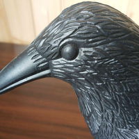 Vente directe usine : Leurre d'oiseaux corbeau noir de simulation pour chasse, dissuasif pour oiseaux, accessoire de chasse extérieur