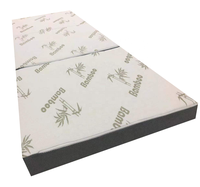 Matelas tri-pliable en maille 3D, mousse à mémoire de forme, Portable, pliant, en bambou, dans une boîte