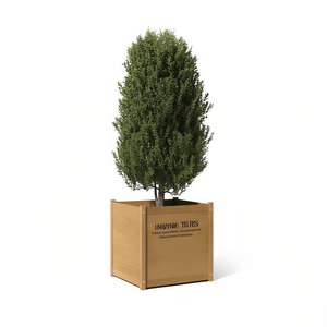 Fioriera da Giardino in Legno di Pino Massiccio Marrone, Vaso per Fiori Resistente da Esterno Modello D0100H7UNJ8 - Product Image 1