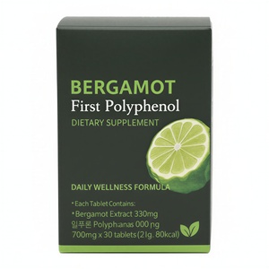 Yuyu Healthcare, Tabletas de Complejo de Polifenoles de Bergamota Italiana al 5800%, Naranja Moro, Alcachofa, Antioxidante Premium para el Control de Peso - Product Image 2