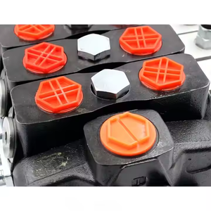 DLS180 Manual 4 carretes solenoide hidráulico válvula direccional 12V Micro interruptor para piezas de maquinaria de construcción - Product Image 1