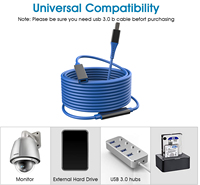 Pabrik Tipe C untuk USB B kabel Printer 15ft Superspeed perempuan ke laki-laki USB ekstensi 3.0 Data Transfer Cord aksesoris komputer