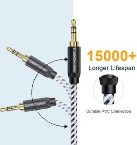 CableCreation-Cable auxiliar de Audio estéreo, 6 pies, 3,5mm, macho a macho - Product Image 3