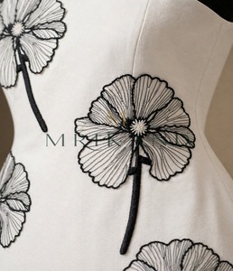 Vestido Corto de Algodón para Mujer de Alta Calidad con Elegante Diseño Cosido, Cómodo y a la Moda - Product Image 3