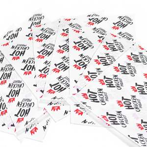 ZJPACK Custom Design Grease Oil Proof Disposable Food Grade Sandwich <b>Paper</b> Food Grease Proof Burger Wrapping Wax <b>Paper</b> - Product Image 1