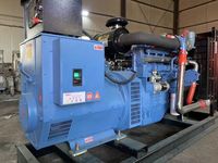 Groupe électrogène diesel ouvert d'occasion 150 kW, triphasé AC synchrone, 187,5 kVA, avec clé de générateur Global Mapper