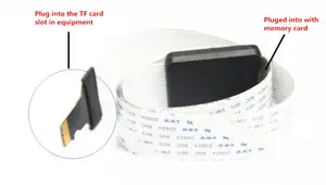מיקרו SD TF זיכרון כרטיס ערכת זכר לנקבה הארכת רך שטוח FPC כבל מאריך 10cm מיקרו SD TF זיכרון כרטיס ערכת