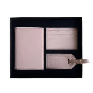 Juego <span class=keywords><strong>de</strong></span> Regalo <span class=keywords><strong>de</strong></span> Viaje con Funda para Pasaporte <span class=keywords><strong>de</strong></span> Cuero PU con Textura Saffiano, Personalizada con Logotipo, Porta Tarjetas <span class=keywords><strong>de</strong></span> Crédito y Etiqueta para Equipaje, Venta al Por Mayor - Product Image 4