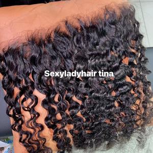 Drop Shipping atas renda HD/transparan penutupan renda Frontal rambut Vietnam mentah keriting rambut manusia HD penutupan Frontal