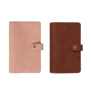 Custom logo travelers notebook pu leather zipper evenlop notebook