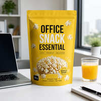 Op maat bedrukte staande pouches, flexibele plastic verpakkingen voor chips, popcorn, gedroogd fruit en groenten