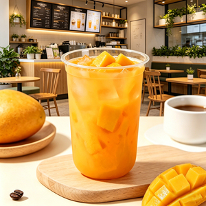 แก้วพลาสติกใส PP เกรดอาหารสำหรับใส่ชาไข่มุก ขนาด 12oz 16oz 24oz รูปทรงตัวยู พร้อมฝาปิด  รับทำโลโก้ตามสั่ง - Product Image 4