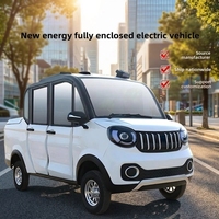 Nouveau véhicule utilitaire électrique à quatre roues, modèle entièrement fermé, double usage (transport de marchandises et livraison)