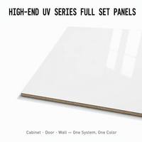 Panneaux complets de la série UV haut de gamme, solution intégrée en panneaux de particules UV pour la décoration d'armoires, de portes et de murs