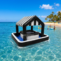 Bar flottant gonflable commercial extérieur personnalisé Funcity, grande capacité, étanche, en promotion