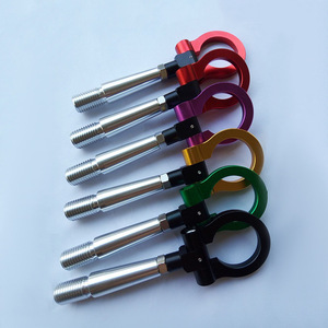 Gancho de remolque Lancer Ex de acero aleado dorado para parachoques delantero, para remolcar automóviles - Product Image 3