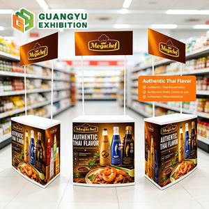 Comptoir <span class=keywords><strong>de</strong></span> Promotion <span class=keywords><strong>de</strong></span> vente chaude à bas prix Table <span class=keywords><strong>de</strong></span> Promotion <span class=keywords><strong>de</strong></span> supermarché portable ABS PP matériel pour la publicité - Product Image 1